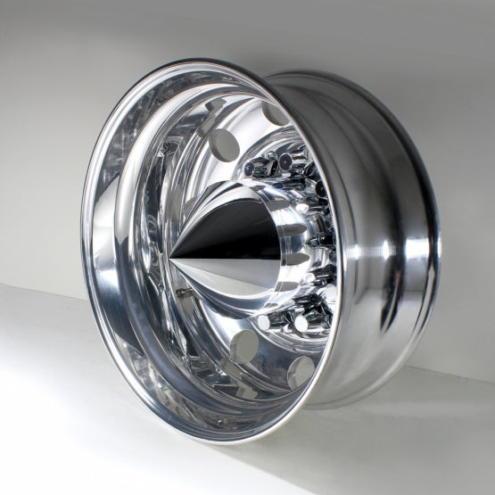 Spike Rear Axle Cover  With 33mm Flat Top Thread-On Nut Covers - Chrome