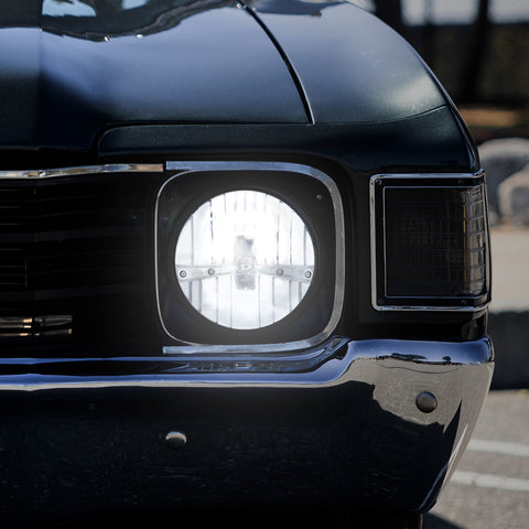 ULTRALIT - 5 High Power LED 7" Dual Function Headlight - Chrome