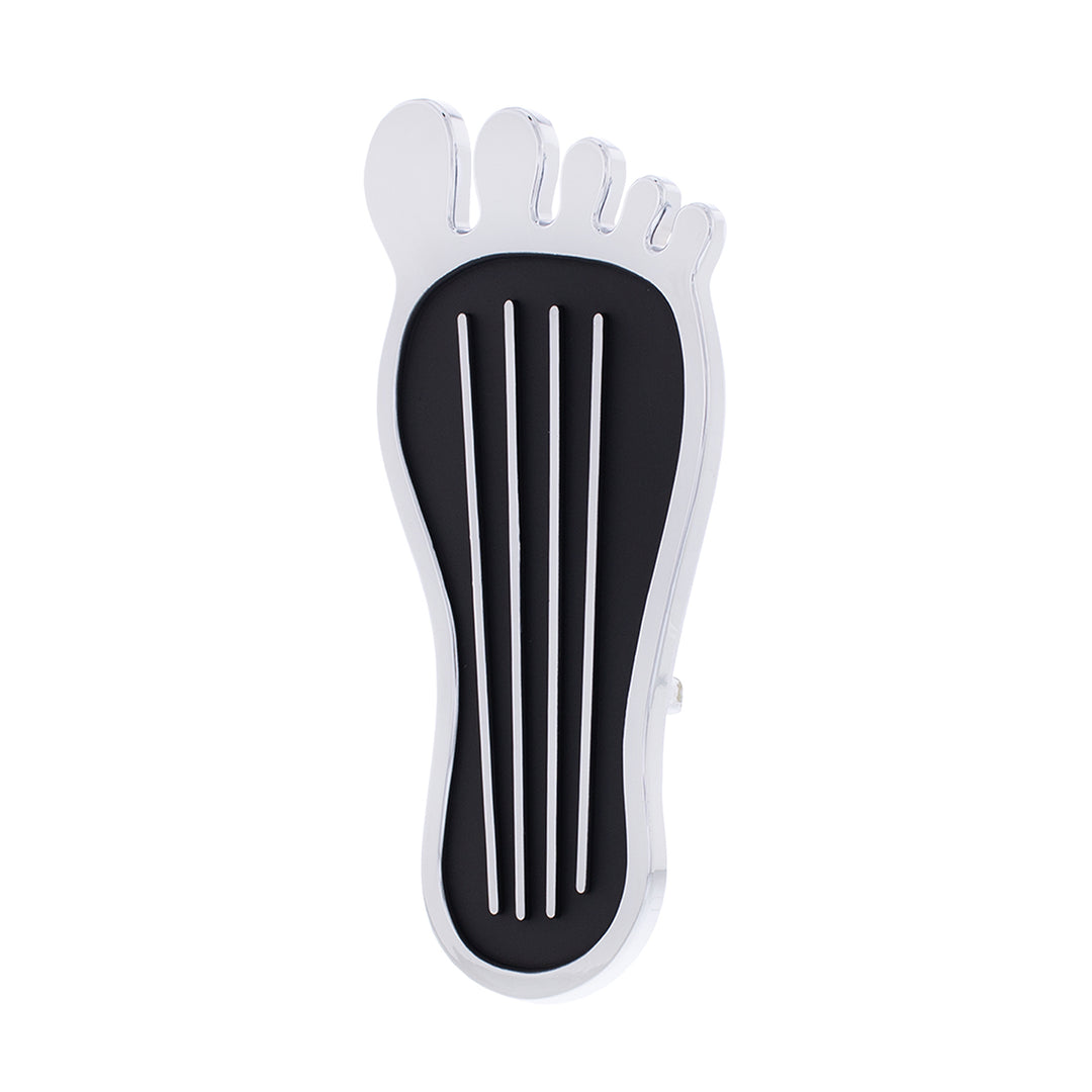 Chrome Barefoot Shape Gas Pedal Cover