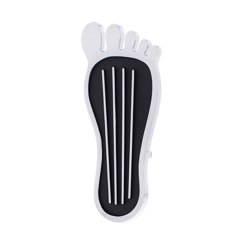 Chrome Barefoot Shape Gas Pedal Cover