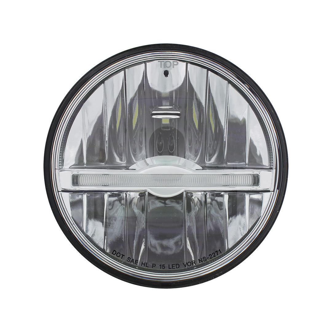 ULTRALIT - 9 LED 5-3/4" LED Headlight With Amber LED Position Light Bar