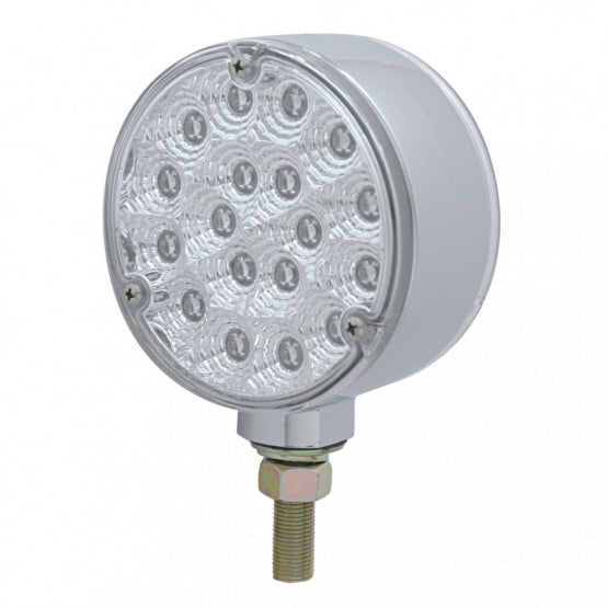 36 LED Reflector Double Face Turn Signal Light - Amber &amp; Red LED/Clear Lens