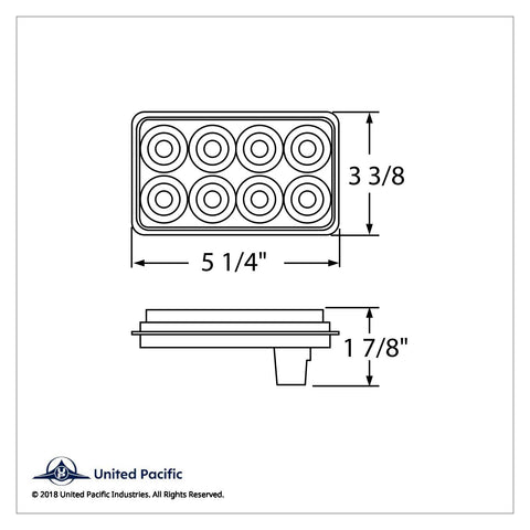 32 LED Rectangular Back-Up Light Kit