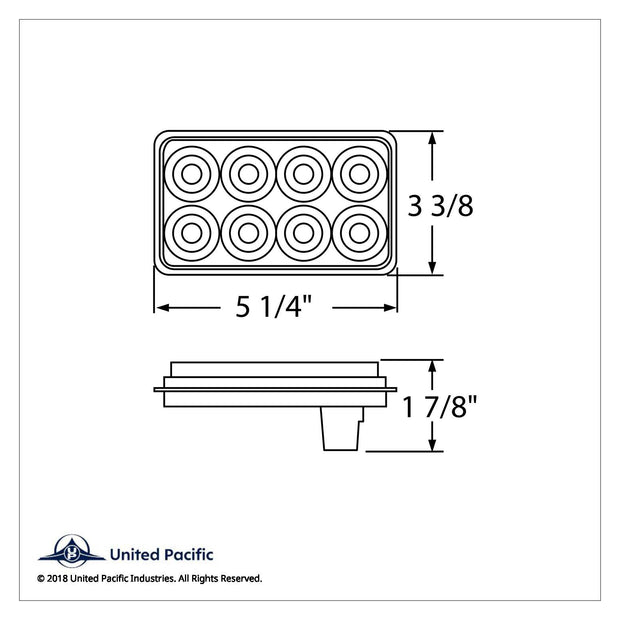 32 LED Rectangular Back-Up Light Kit