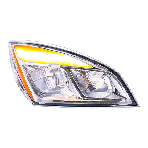 Chrome LED Headlight For 2018-2024 Freightliner Cascadia - Passenger