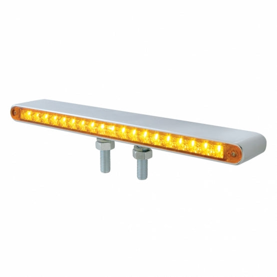 38 LED 12" Reflector Double Face Light Bar - Amber &amp; Red LED/Amber &amp; Red Lens