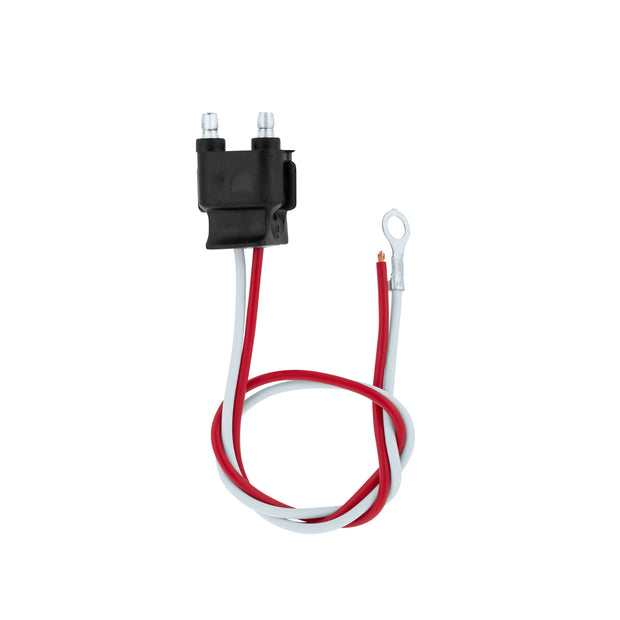 2 Wire Pigtail With 2 Prong Straight Plug - 12" Lead (Retail)