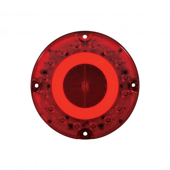 32 LED 7" GloLight (Stop, Turn & Tail) - Red LED/Red Lens