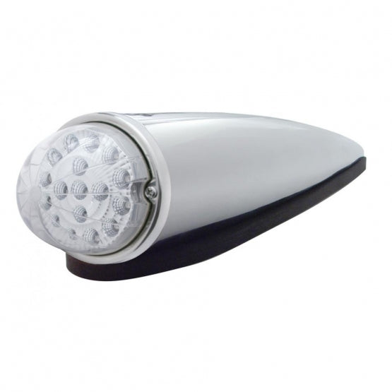 17 LED Watermelon Clear Reflector Cab Light Kit - Amber LED/Clear Lens
