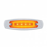 16 LED Rectangular GloLight With Bezel (Clearance/Marker) - Amber LED/Amber Lens