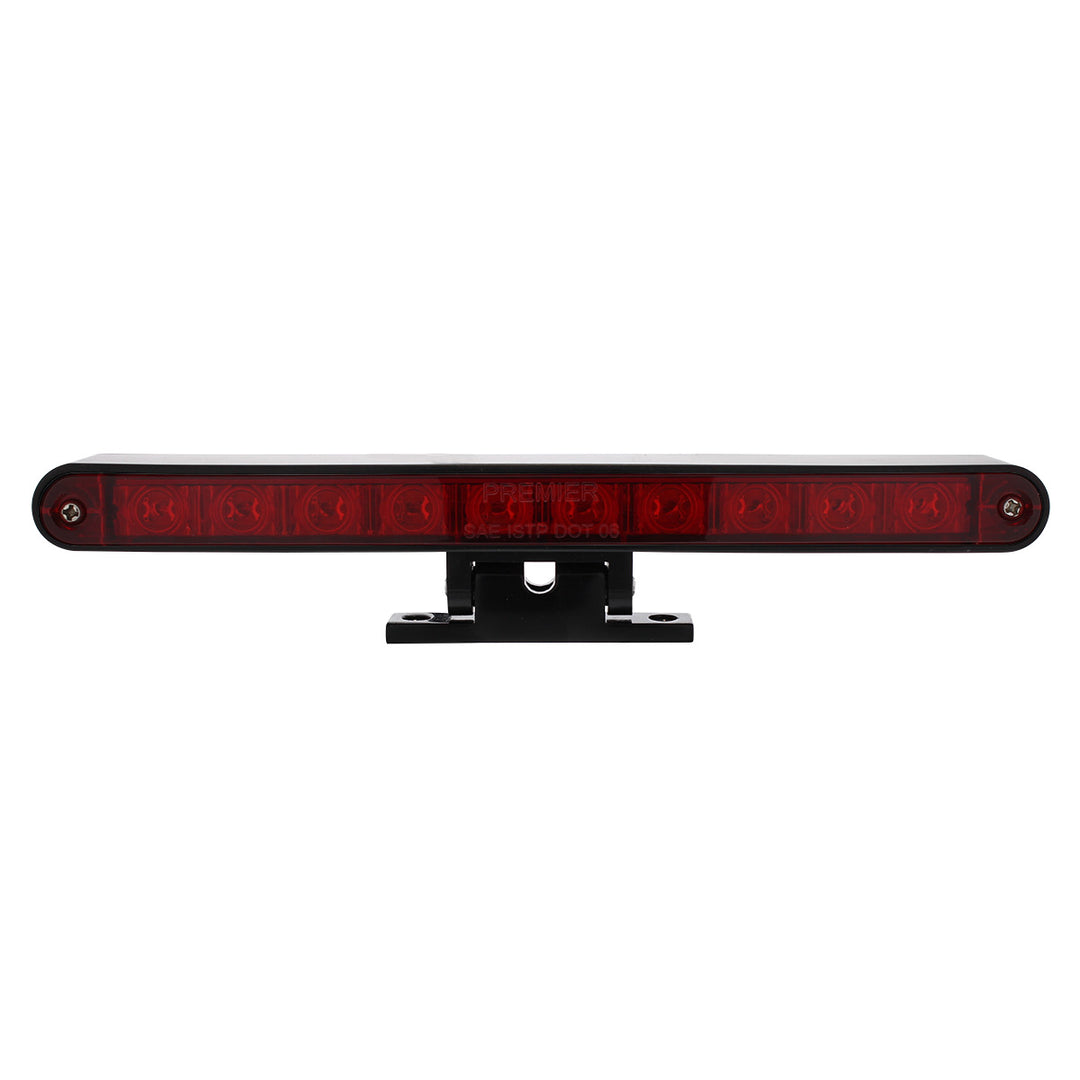 10 LED Dual Function 3rd Brake Light With Black Swivel Pedestal Base - Red LED/Red Lens