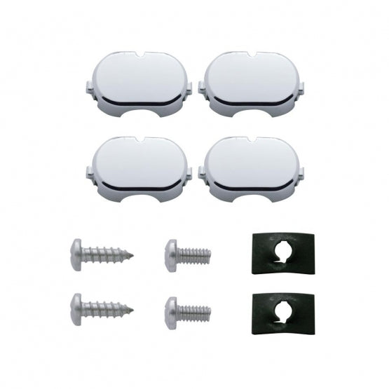 14 LED Chrome License Plate Frame - White LED/Clear Lens