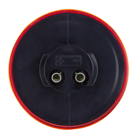 4 LED 2-1/2" Round Abyss Light (Clearance/Marker) - Red LED/Red Lens