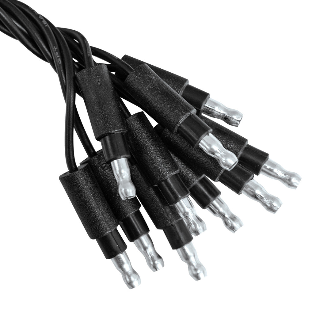6" Single Lead Wire With .180 Bullet Termination &amp; Stripped End - Black (10 Pcs)