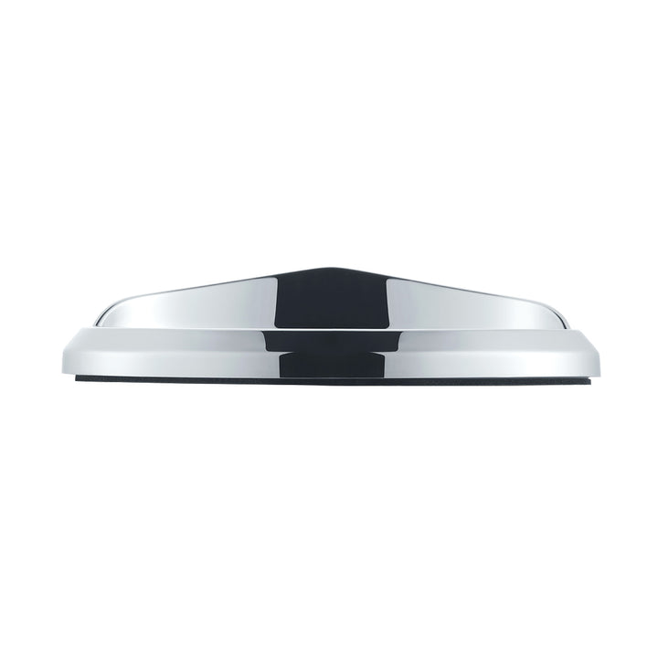 Chrome Plastic Bezels With Visor For 3" X 1-1/8" Peterbilt Door Emblem (Card of 2)