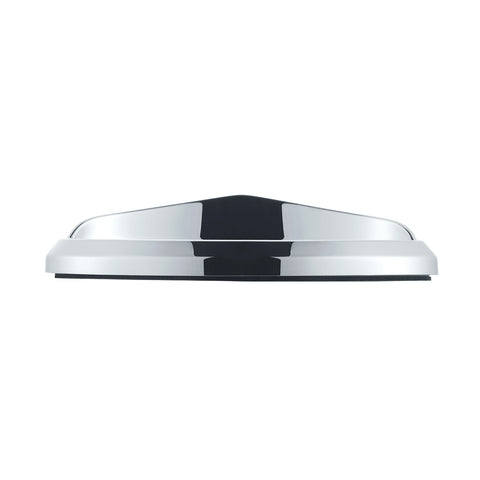 Chrome Plastic Bezels With Visor For 3" X 1-1/8" Peterbilt Door Emblem (Card of 2)