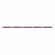94" Stainless Steel Light Bracket - 19 LED 17-1/4" Light Bar x 5 With Red LED/Red Lens
