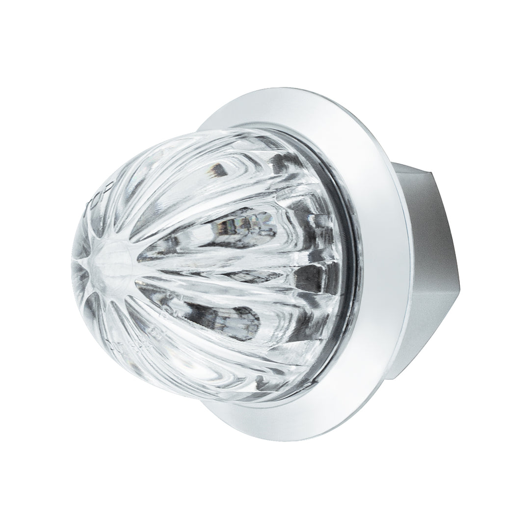 2 LED Dual Function 3/4" Mini Watermelon Light (Clearance/Marker) - Red LED/Clear Lens