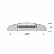 16 LED Reflector Light (Clearance/Marker) With Chrome Bezel - Red LED/Clear Lens