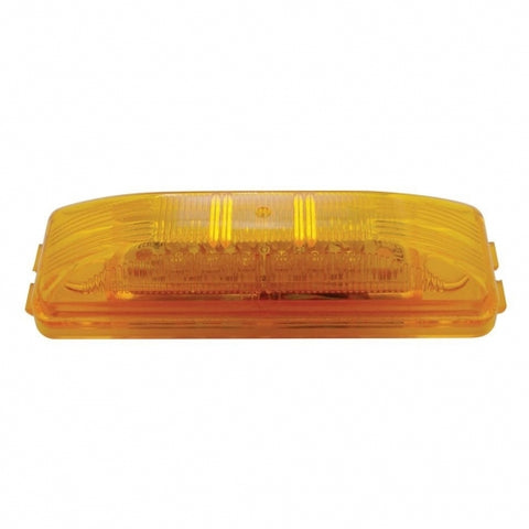 12 LED Rectangular Light (Clearance/Marker) - Amber LED/Amber Lens