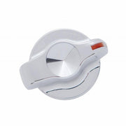 Chrome Plastic A/C Control Knob with Crystal- Indented