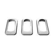 Chrome Plastic Rocker Switch Bezels With Switch Guard (3-Pack)