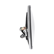 8-1/2" 430 Stainless Steel Heated 320R Convex Mirror - Centered Mounting Stud