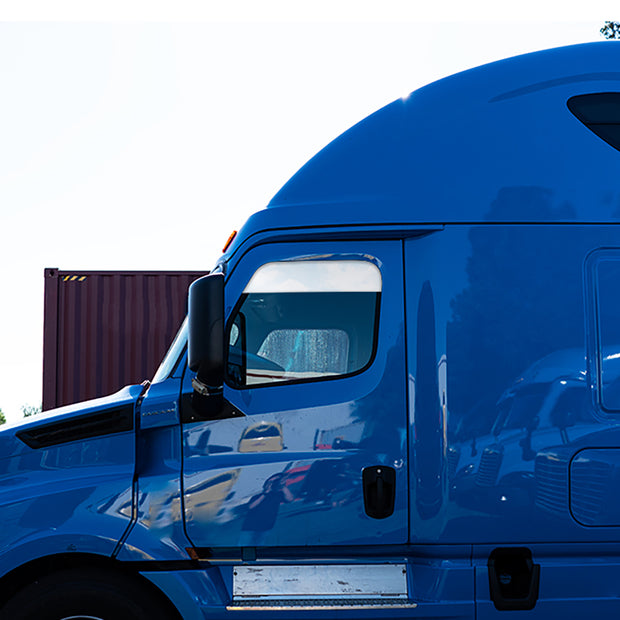 Stainless 6" Chopped Window Trim For 2008-2017 Freightliner Cascadia