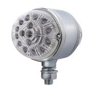 17 LED Dual Function Reflector Double Face Light - Amber & Red LED/Clear Lens