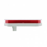 22 LED 6" Oval GloLight Kit With Divider Bar Inner Design (Stop, Turn & Tail) - Red LED/Red Insert (Each)