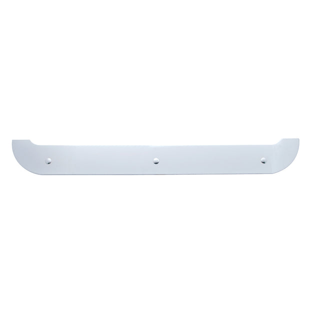4" X 24" Chrome Contour Bottom Mud Flap Plate - Bolt Thru