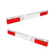 Aluminum Straight Conspicuity Reflector Top Flap Plate (Pair)