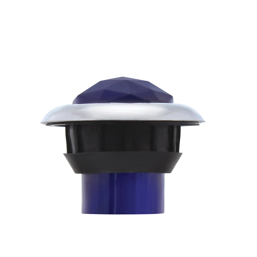 3 LED Dual Function 3/4" Mini Light (Clearance/Marker) With Crystal Lens-Blue LED/Blue Lens