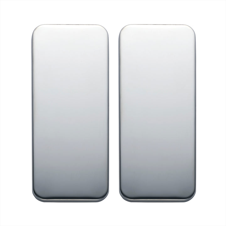 Peterbilt Stainless Steel Vent Door Cover - Plain (Card of 2)