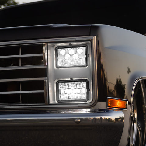 ULTRALIT - 8 High Power LED 4" X 6" Headlight - High Beam