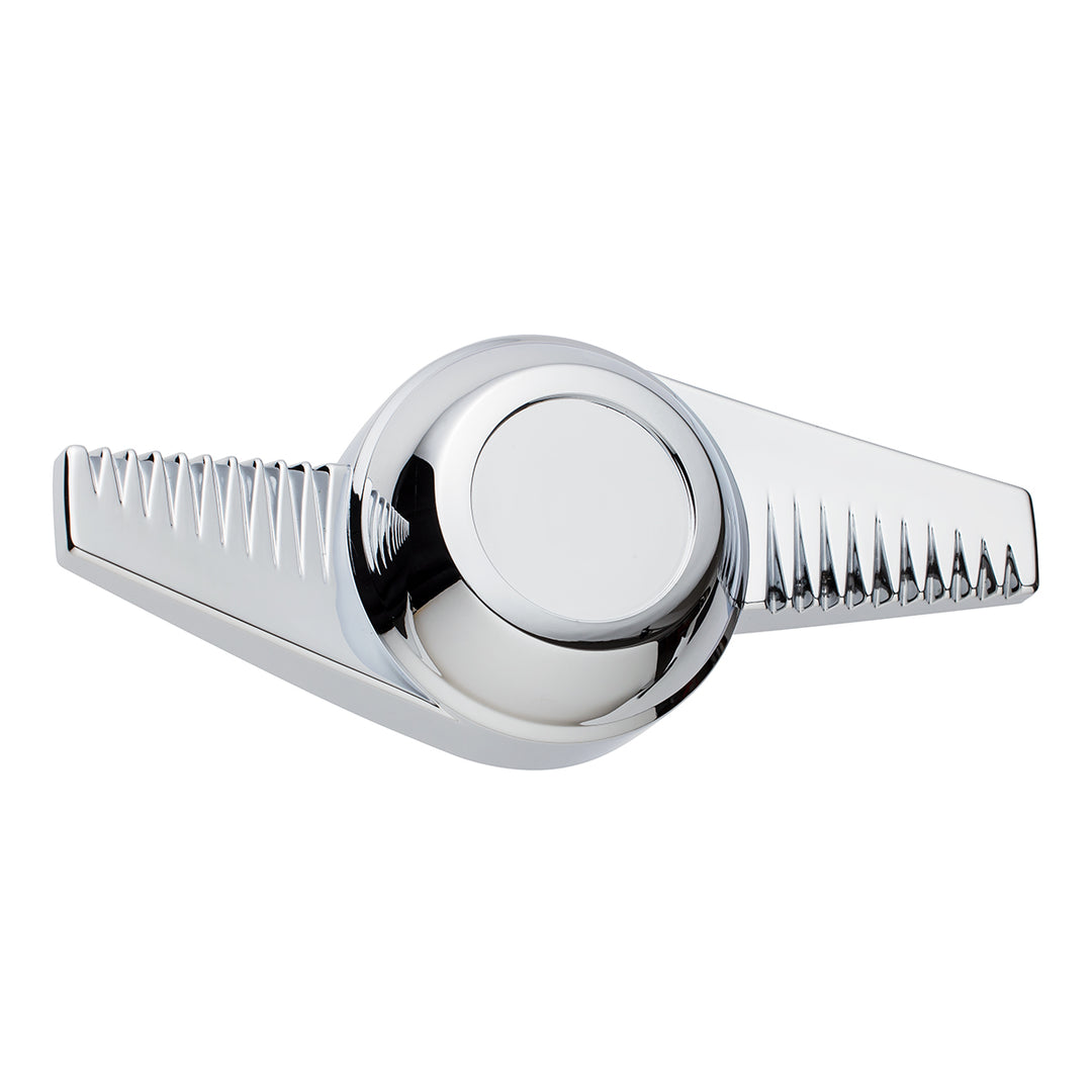 Chrome Plastic 2-Bar "Groovy" Hubcap Spinner