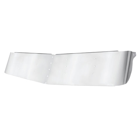 13-1/2" Stainless Curved Drop Visor For 1995-2006 Kenworth W900