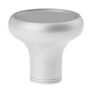 Deluxe Aluminum Screw-On Air Valve Knob With Multi-Color Glossy Tractor Sticker - Pearl White