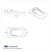 Chrome Plastic Rocker Switch Bezels With Switch Guard (3-Pack)