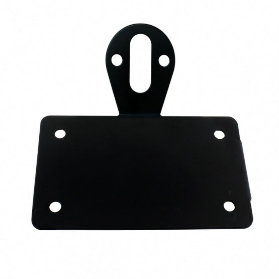 Black "Bobber" Motorcycle Style Horizontal Side Mount Light Bracket