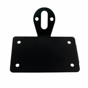 Black "Bobber" Motorcycle Style Horizontal Side Mount Light Bracket