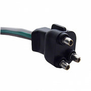 3 Prong Straight Plug Wiring Harness With 3 Plugs - 12" Lead