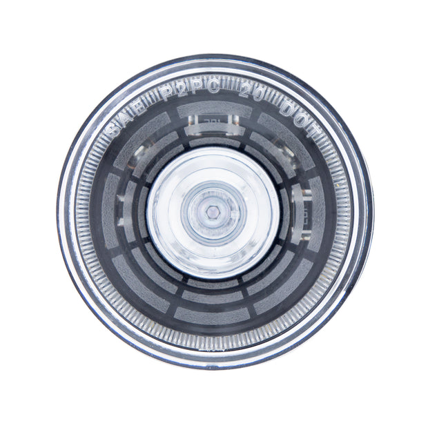 4 LED 2" Round Abyss Light (Clearance/Marker) - White LED/Clear Lens