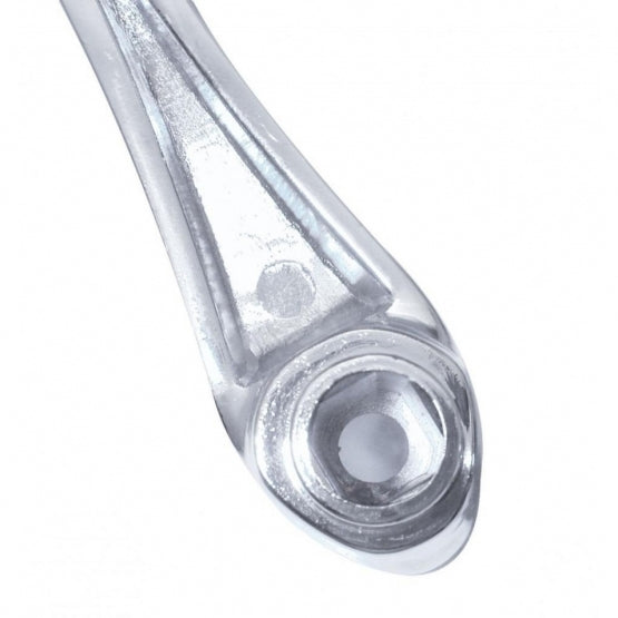 Chrome Die-Cast Window Crank With 3/8” Square Adapter - Blue Crystal
