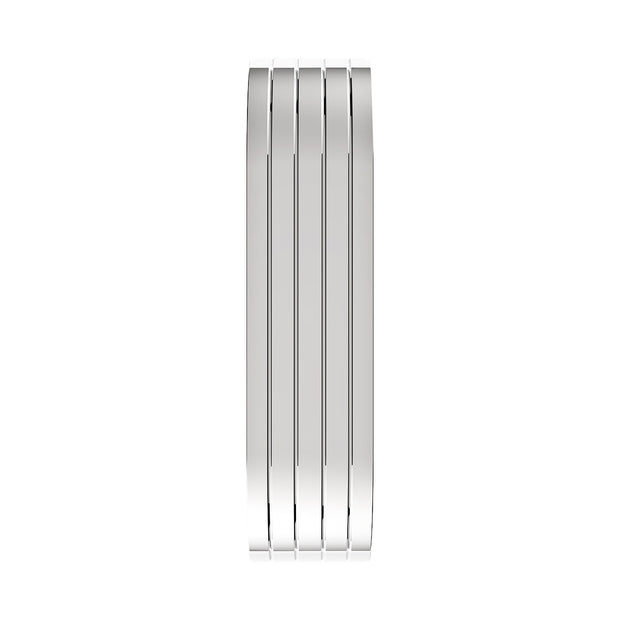 120" 430 Stainless Steel (16ga) Beaded Edge Ribbed Full Fender 54" Spread - SR Series (Pair)