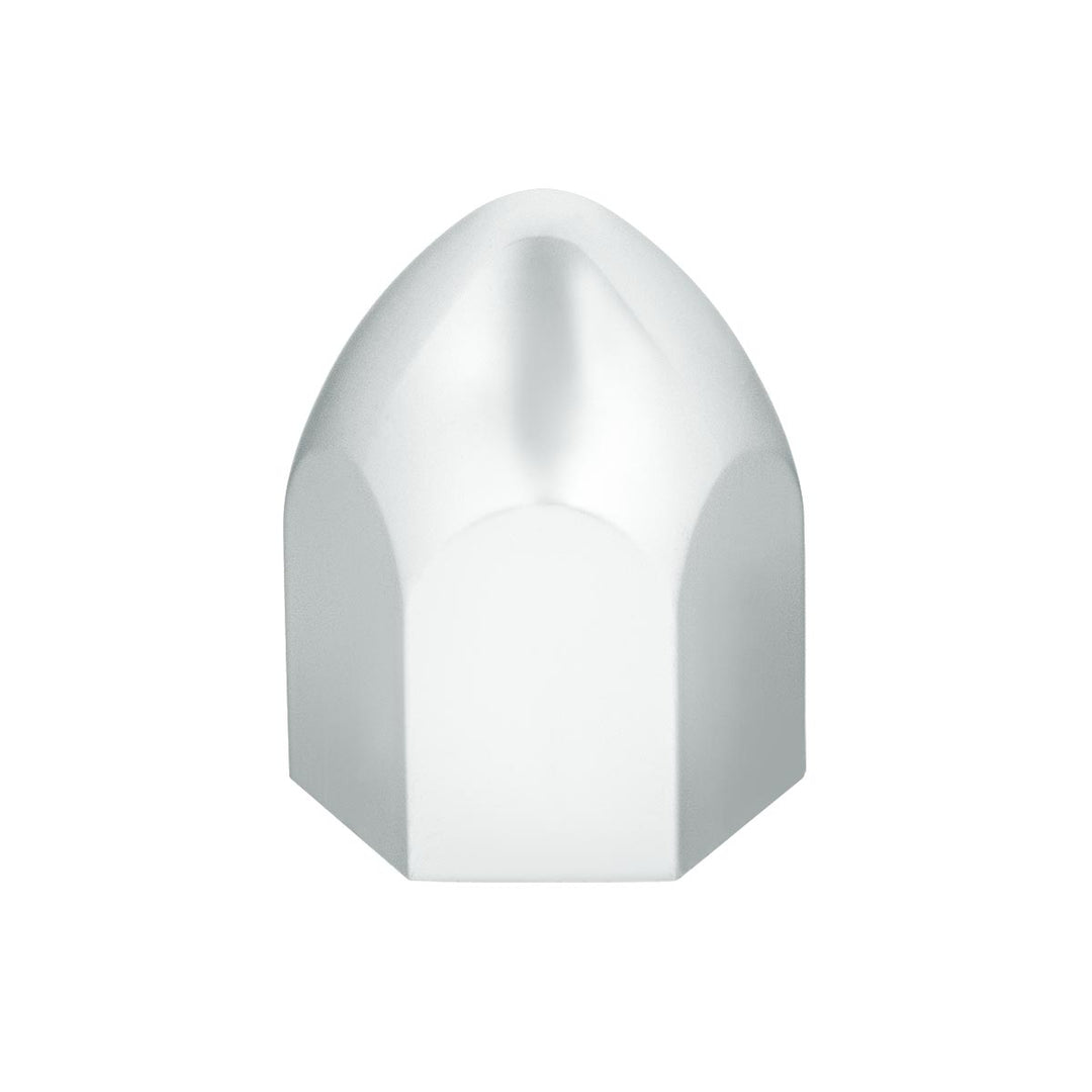 1" X 1 5/8" Chrome Plastic Bullet Nut Cover - Push-On (50-Pack)