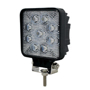 9 High Power LED 4-1/4" Square "Competition Series" Work Light - Flood