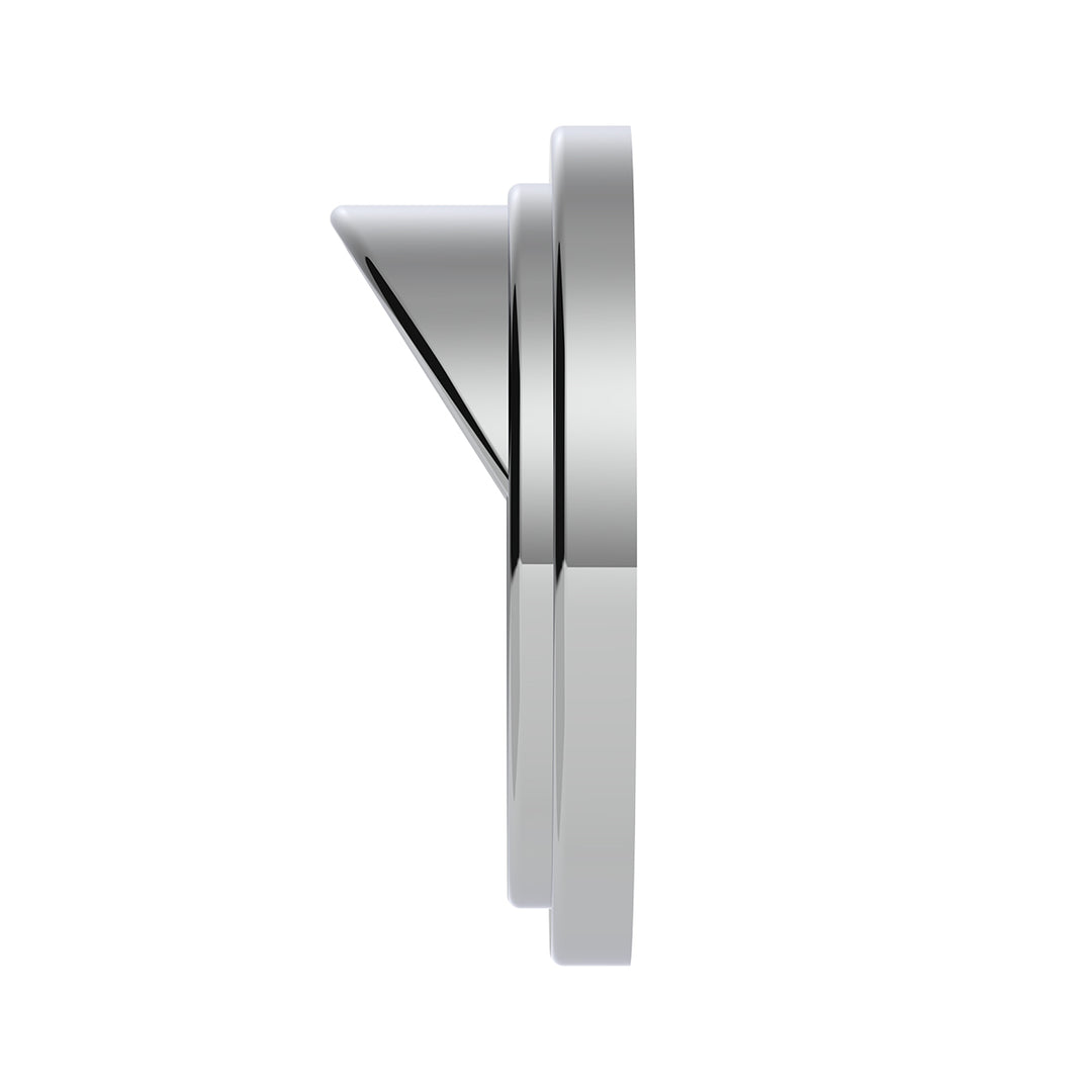 Chrome Plastic Small Gauge Bezel With Visor For Freightliner