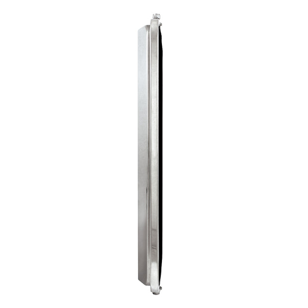 7" X 16" 430 Stainless Steel West Coast Style Mirror With Convex Lower Mirror - Non Heated