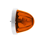 Star-Burst Glass Watermelon Light Flush Mount Kit-Amber LED/Dark Amber Lens